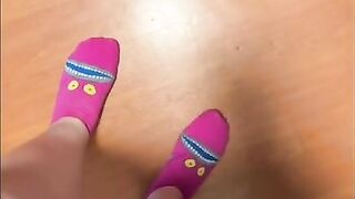 Watch My Cute Little Feet Walk Around In Socks