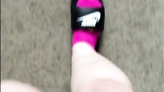 Watch My Cute Little Feet Walk Around In Socks