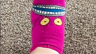 Watch My Cute Little Feet Walk Around In Socks