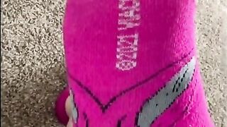 Watch My Cute Little Feet Walk Around In Socks