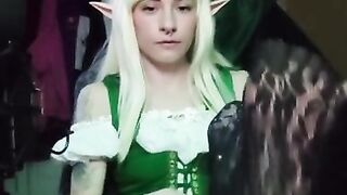 Alt Elf Girl Shows Feet