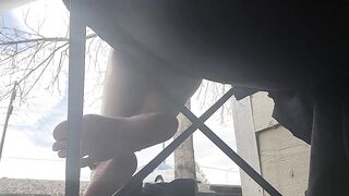 Goth girl with cute feet