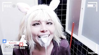 ????‍????️ Toothbrushing w a lot of foam ???? + ahegao ????