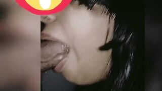 Latika sucking cock blowjob hard