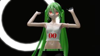 HENTAI MIKU MIKU DANCE YYB NEBULA MIKU CYNICAL NIGHT PLAN GREEN HAIR SMIXIX COLOR EDIT