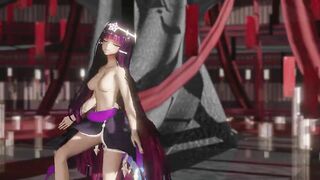 Ramesses Genshin Layla Wiggle Wiggle Dance and Sex - Purple clothes color edit smixix