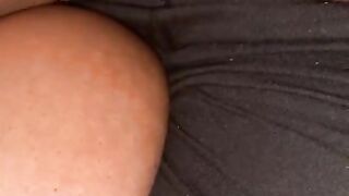 Girlfriend giving late night blowjob