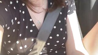 Naughtiness While Driving My Mom's Car