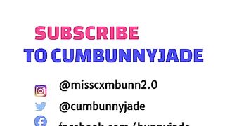 Silently teasing you till you have me on my back - CUMBUNNYJADE TEASER