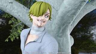 Busty Milf Gives Him a Nice Hanjob in The Forest - Sanji Fantasy Toon #1