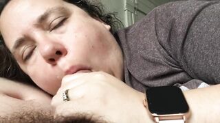 Experienced Pregnant Wife Gives Expert Morning Blowjob and Takes it on her Face