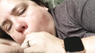 Experienced Pregnant Wife Gives Expert Morning Blowjob and Takes it on her Face