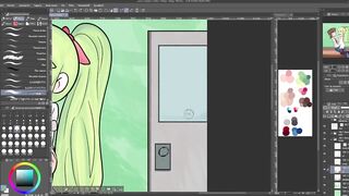 Masturbating my friend in the classroom - FANART - SPEEDPAINT ????????