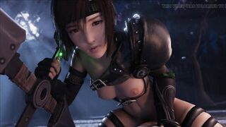 Yuffie Kisaragi sweet blowjob, rich small tits, intense sex (3D Hentai Porn Final Fantasy Remake) LazyProcrastinator