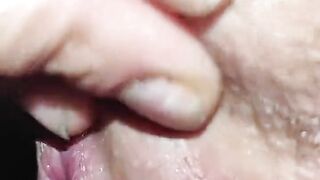 Pussy Gap Close Up Hairy Masturbation