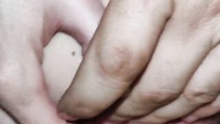 Pussy Gap Close Up Hairy Masturbation