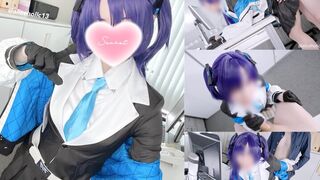 Hayase Yuka Blue Archive Cosplay OfficeLove Hentai creampie compilation