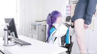 Hayase Yuka Blue Archive Cosplay OfficeLove Hentai creampie compilation