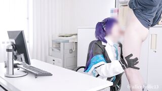 Hayase Yuka Blue Archive Cosplay OfficeLove Hentai creampie compilation