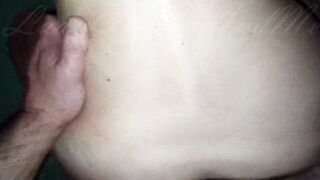 "Oh yes, come on! Wreck my ass and fill it with cum!" Painful Ass Fucking - Super Hairy Pussy - Loud Moans - Anal Creampie - POV