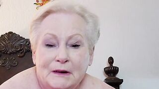 Such A Horny Granny Fucks Herself With Her Favorite Dildo