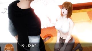 【hentaigame/黄油】在卧室里面中出两个风格的美女，用精液灌满