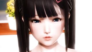 【hentaigame/黄油】在卧室里面中出两个风格的美女，用精液灌满