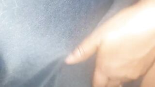 Ebony African girl almost caught in the act.. feeling horny want to come so fast but baexvideo almost get got.