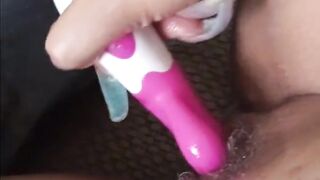 Cumming on pink Vibrator