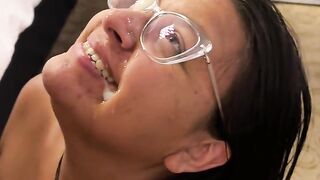 Swingers wife takes a facial