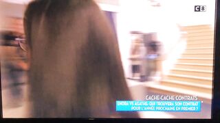 Agathe Auproux's Ass Filmed in Close up in TPMP (French TV Show)