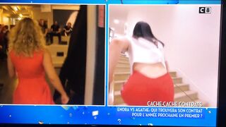 Agathe Auproux's Ass Filmed in Close up in TPMP (French TV Show)