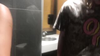 Mcquickie in the McDonalds bathroom (he cums twice!)