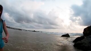 Bath in Pool and in the Sea