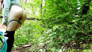 Smoking Hiker Puts on a Menstrual Pad