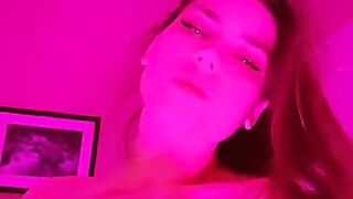 Cumming on huge dildo onlyfans model video