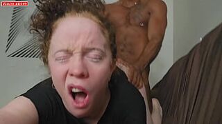 stepfather fucks his stepdaughter on the couch she films until he cums in her vagina