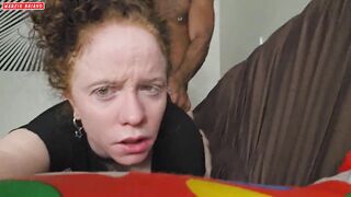 stepfather fucks his stepdaughter on the couch she films until he cums in her vagina