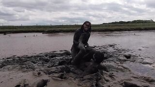 Mud Wrestling--Who Wins, Women or Man!