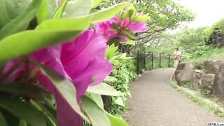 Japanese kimono clad wife offers private flower arrangement classes held in classy hotel rooms that lead to sex