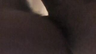 Amatuer slut wife cums on cock, up close