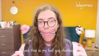 Carries' Ball Gag Challenge