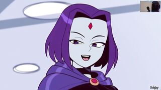 Raven rides BeastBoy 4k Upscale