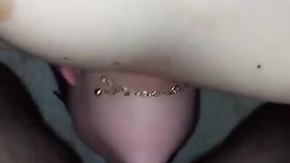 Upside down throat fuck