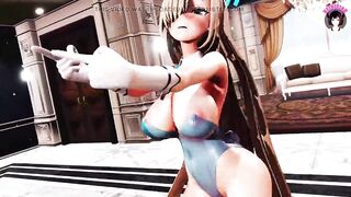 Queens - 2 Sexy Girls In Bunny Suit Dancing (3D HENTAI)