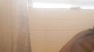 BeautyDupree Takes Shower And Masturbates With Her Long Plastic Dick