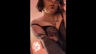 POV BIG TITTY TATTOOED BABE RIDES YOU TILL SHE CUMS