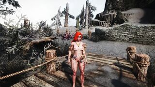 skyrim short-redhead breton peeing