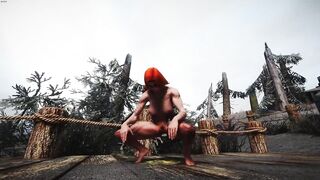 skyrim short-redhead breton peeing