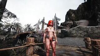 skyrim short-redhead breton peeing